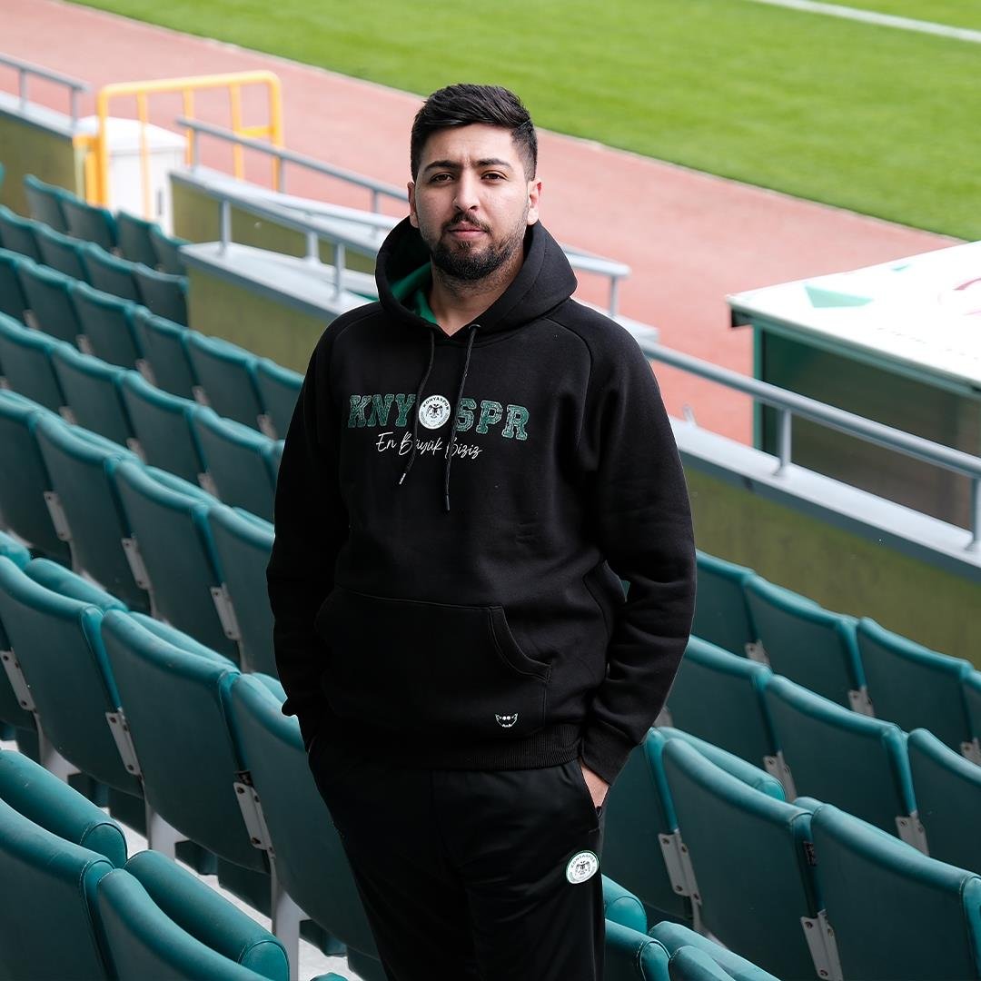 KNYSPR TERRY CREW HOODIE BLACK