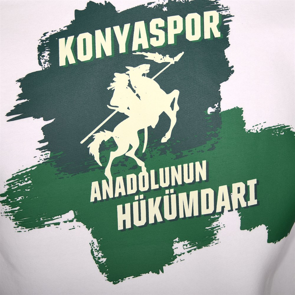 KONYASPOR HÜKÜMDAR BEYAZ SWEATSHİRT