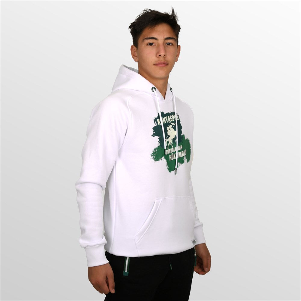 KONYASPOR HÜKÜMDAR BEYAZ SWEATSHİRT