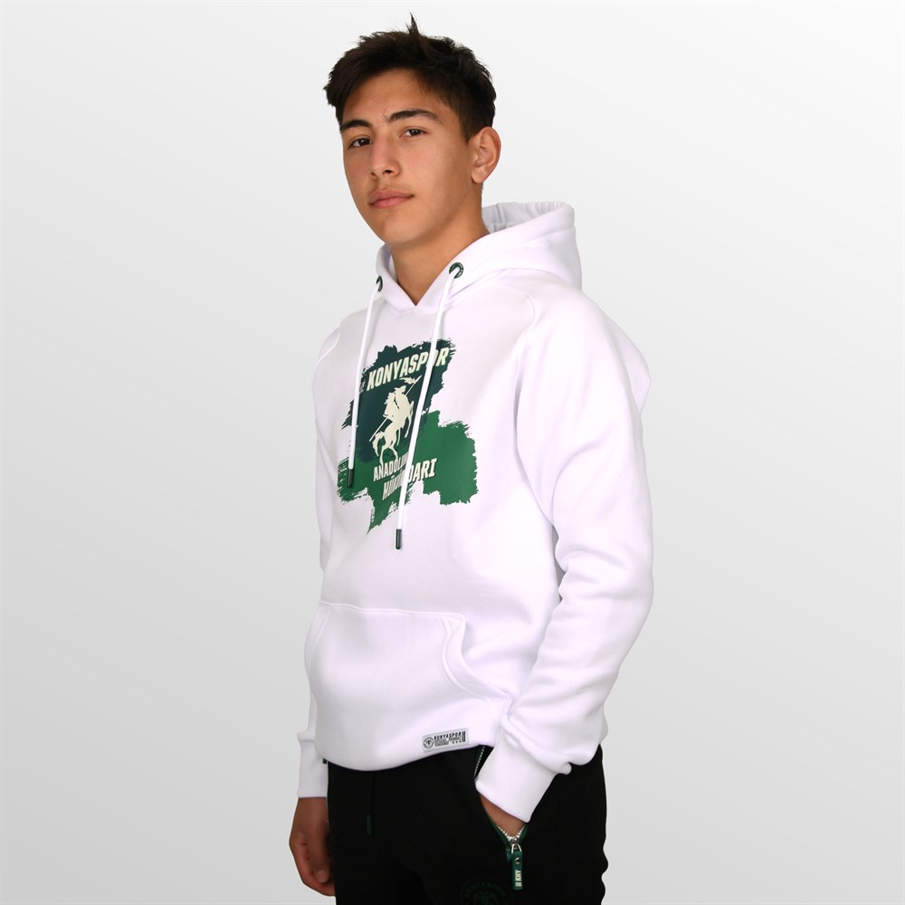 KONYASPOR HÜKÜMDAR BEYAZ SWEATSHİRT
