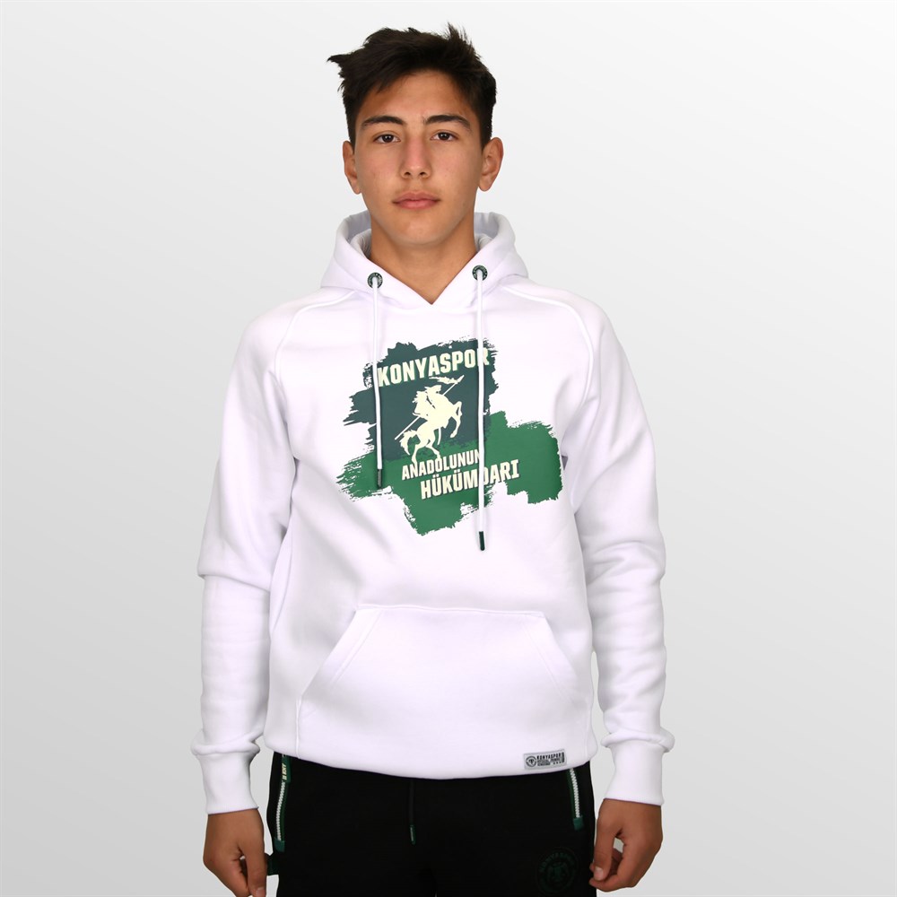 KONYASPOR HÜKÜMDAR BEYAZ SWEATSHİRT