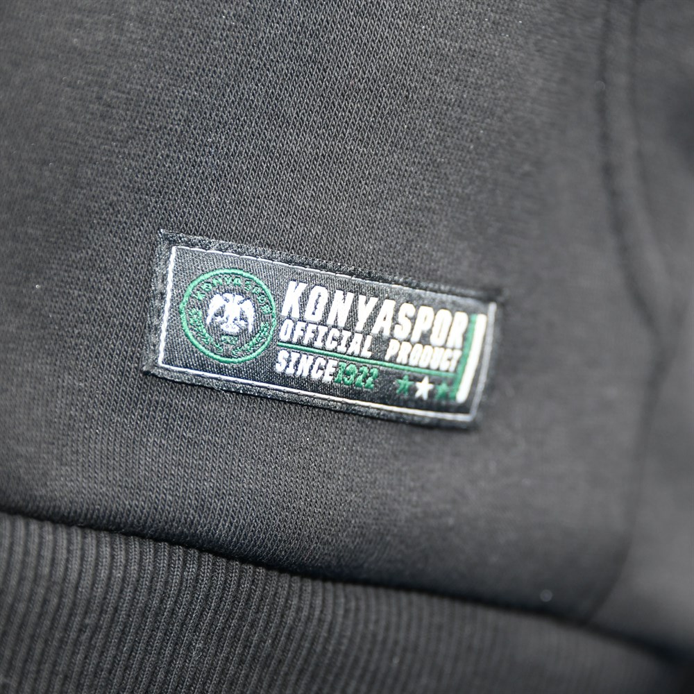 KONYASPOR HÜKÜMDAR SİYAH SWEATSHİRT