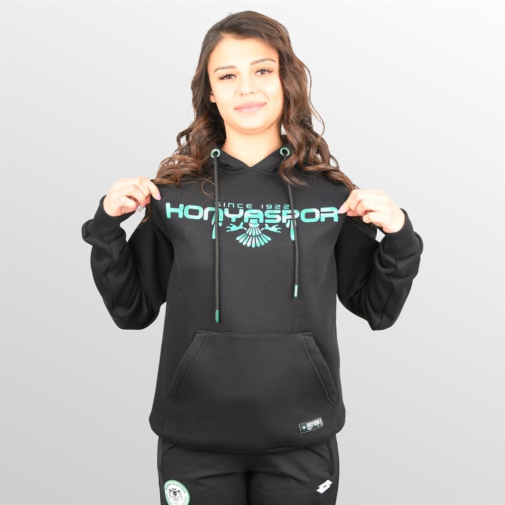 KONYASPOR KAMUFLAJ SİYAH SWEATSHİRT