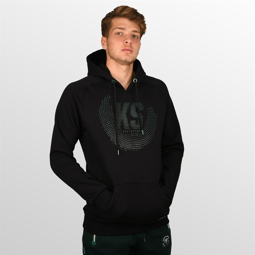 KONYASPOR NOKTALI SİYAH SWEATSHİRT