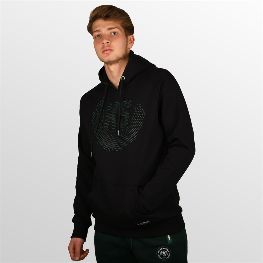 KONYASPOR NOKTALI SİYAH SWEATSHİRT