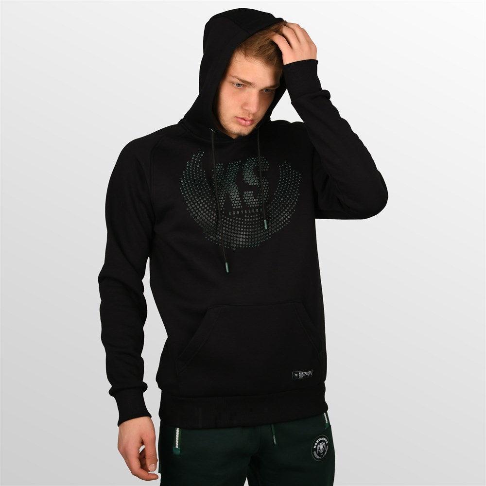 KONYASPOR NOKTALI SİYAH SWEATSHİRT