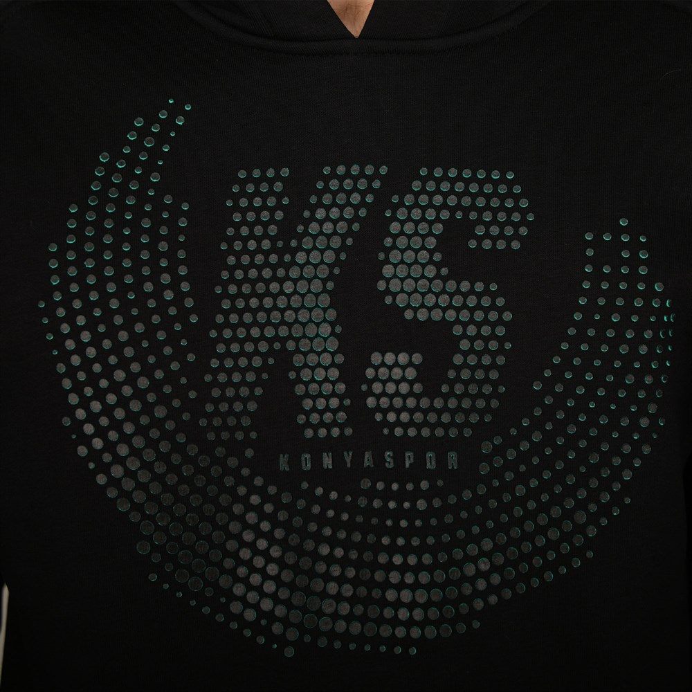 KONYASPOR NOKTALI SİYAH SWEATSHİRT