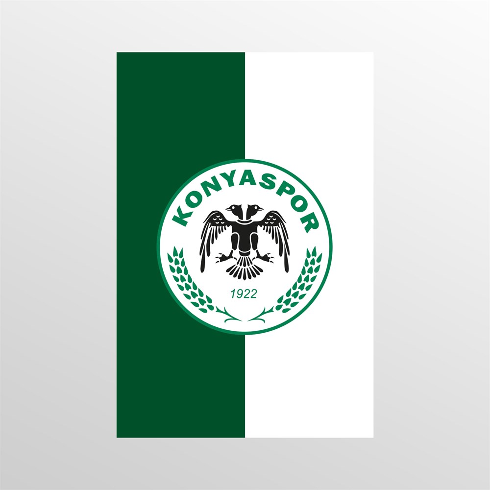 KONYASPOR PARÇALI 100*150 RAŞEL BAYRAK