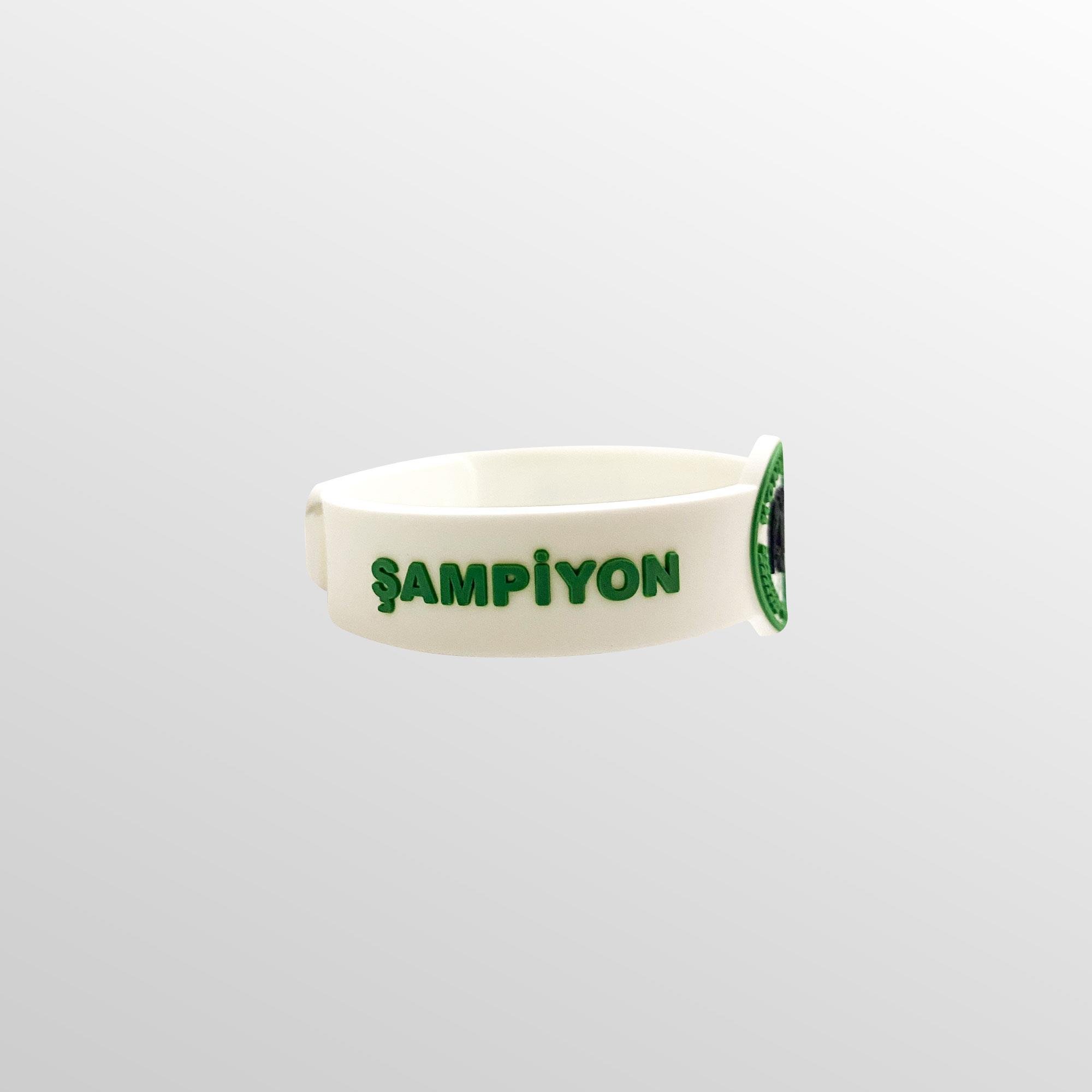 KONYASPOR SİLİKON BİLEKLİK BEYAZ - LOGOLU
