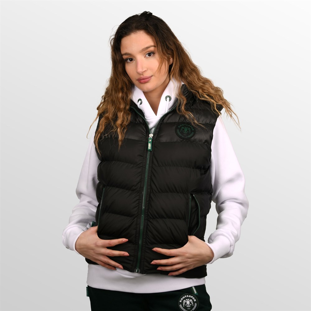 KONYASPOR SİYAH ŞİŞME YELEK