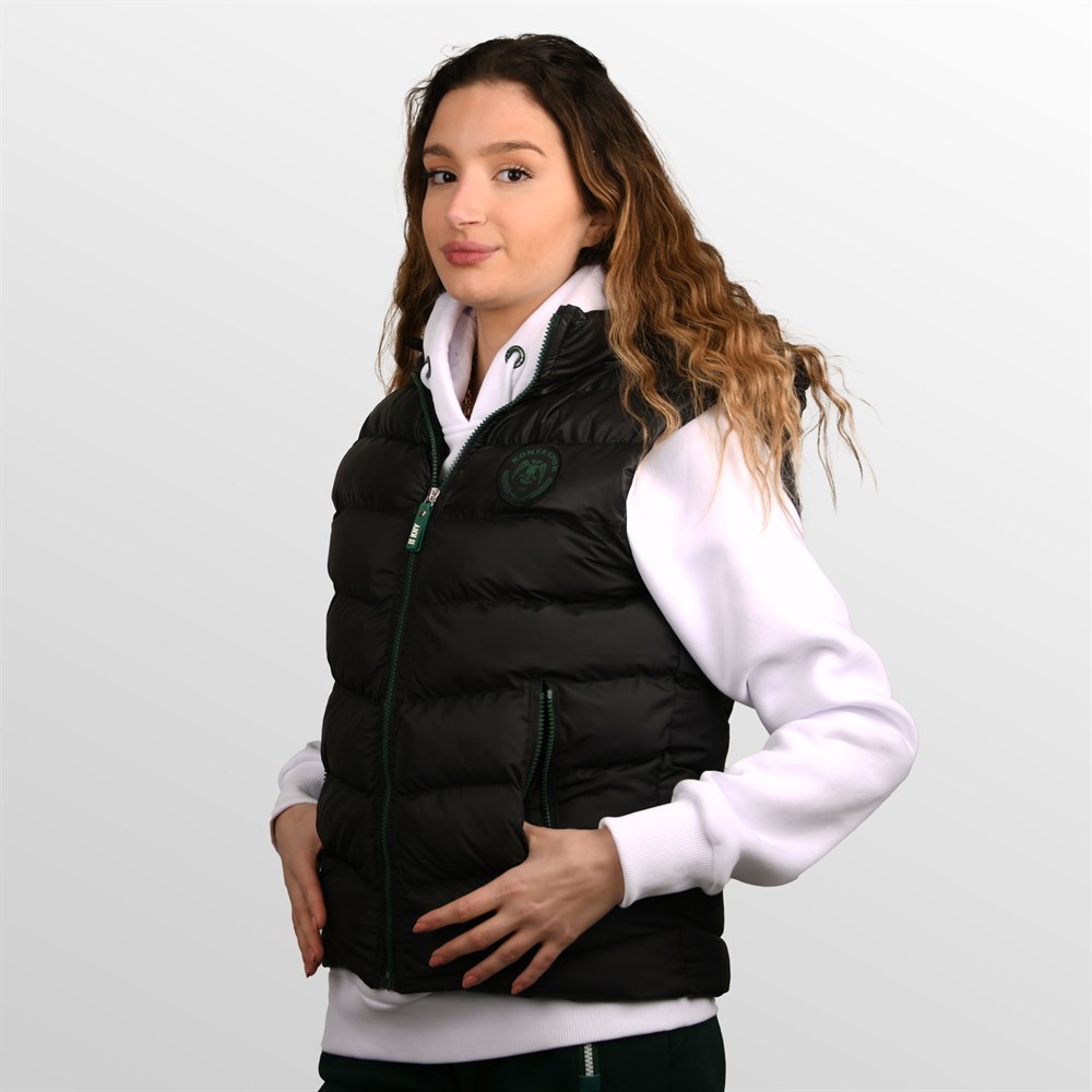 KONYASPOR SİYAH ŞİŞME YELEK