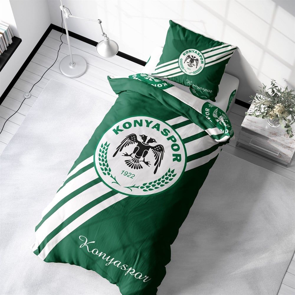 KONYASPOR YEŞİL TEK KİŞİLİK NEVRESİM TAKIMI