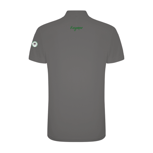 KOYU GRI PETEK DESENLİ T-SHIRT
