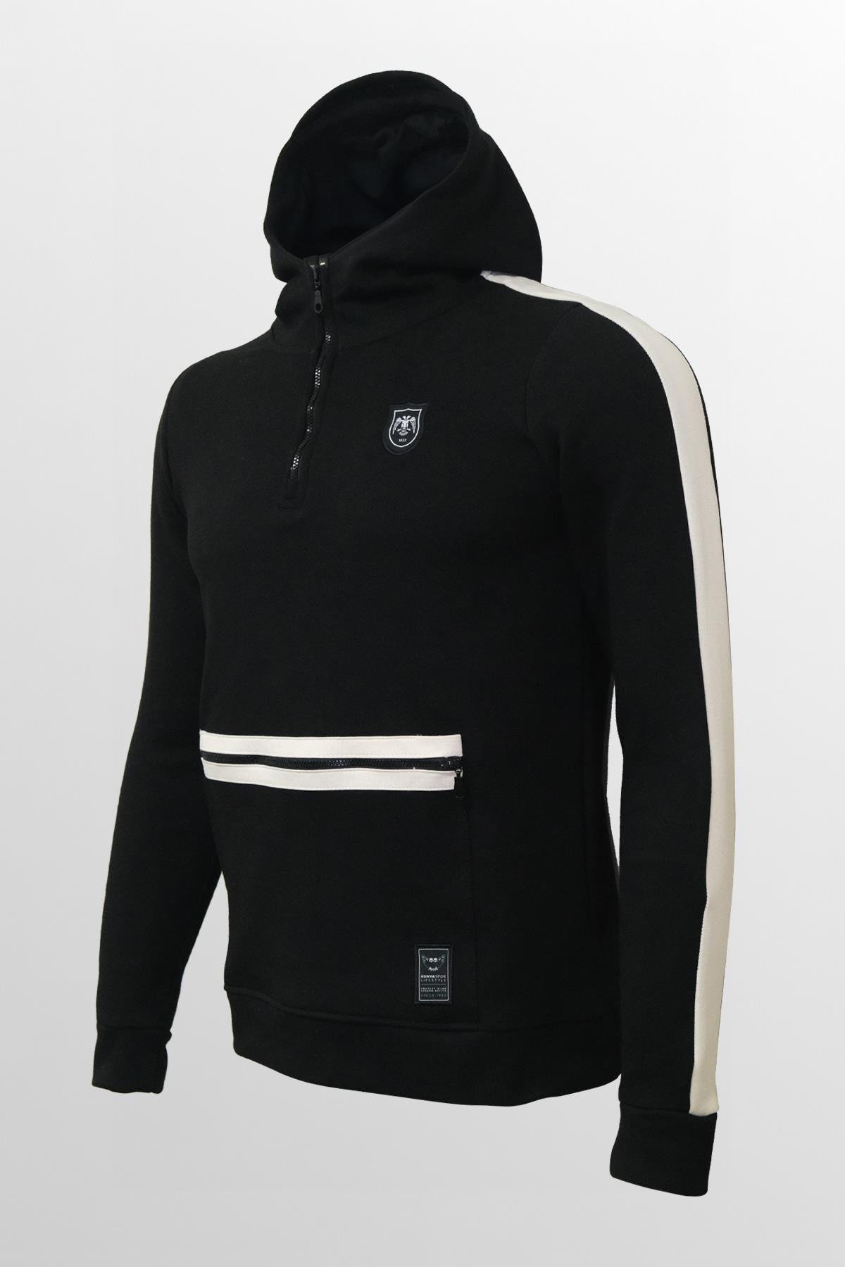 VINTAGE EAGLE HOODIE BLACK