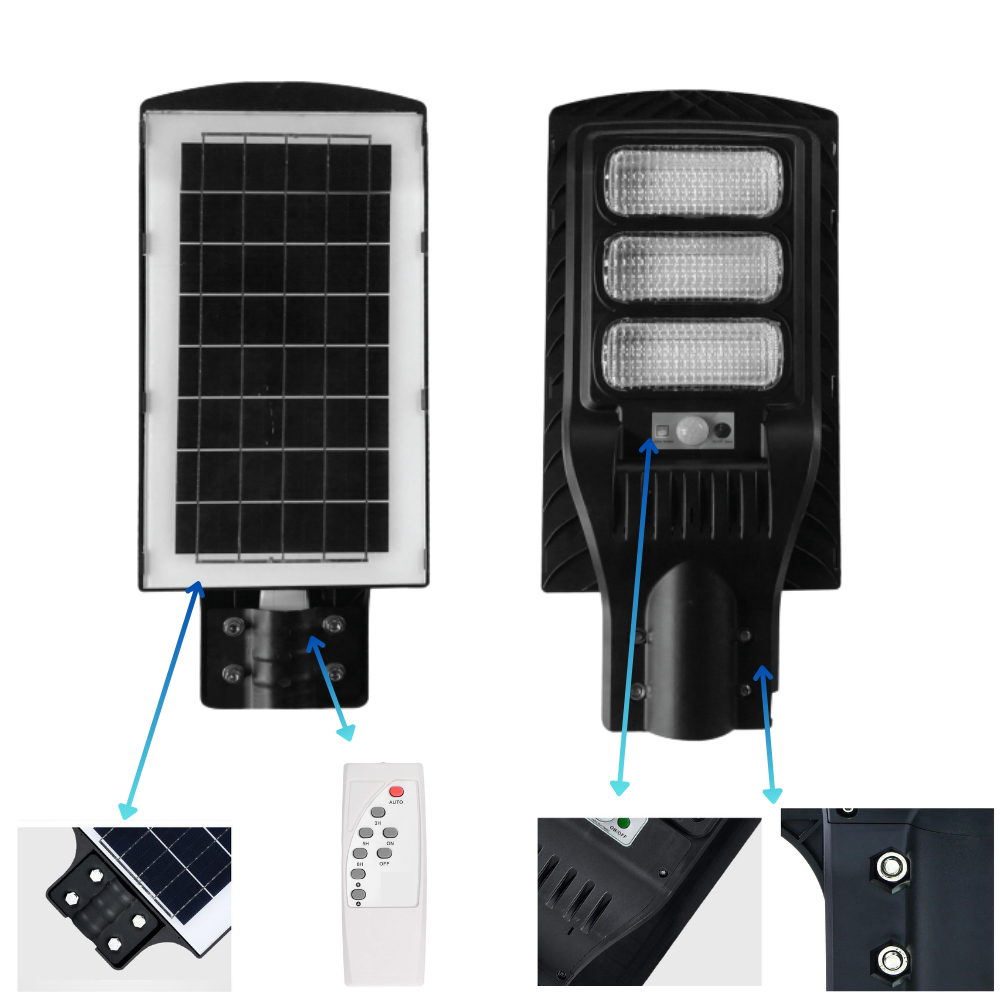 150W IP65 Solar Güneş Enerjili Bahçe ve Sokak Lambası