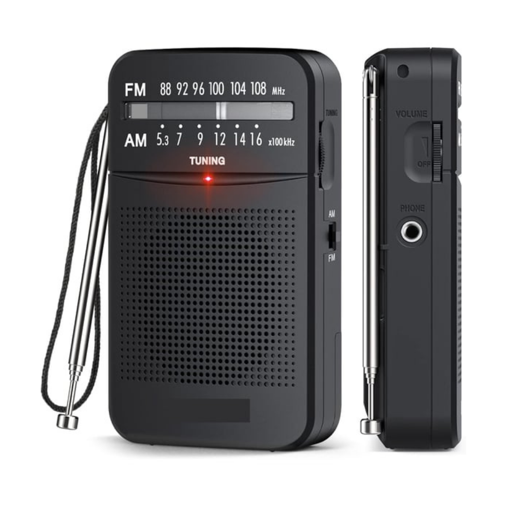 2 X AA Pilli FM Portatif Cep Radyosu