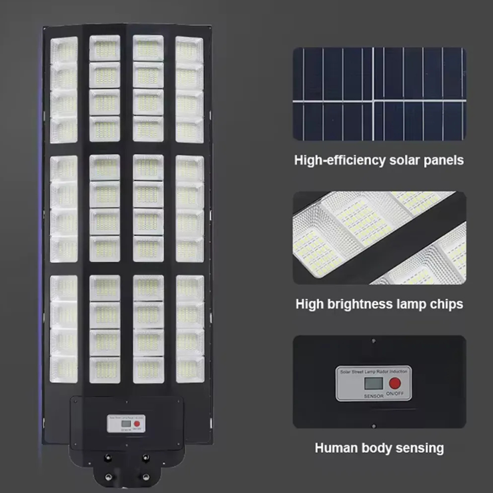 2000 Watt Güneş Enerjili Solar Sokak ve Yol Aydınlatma Armatürü