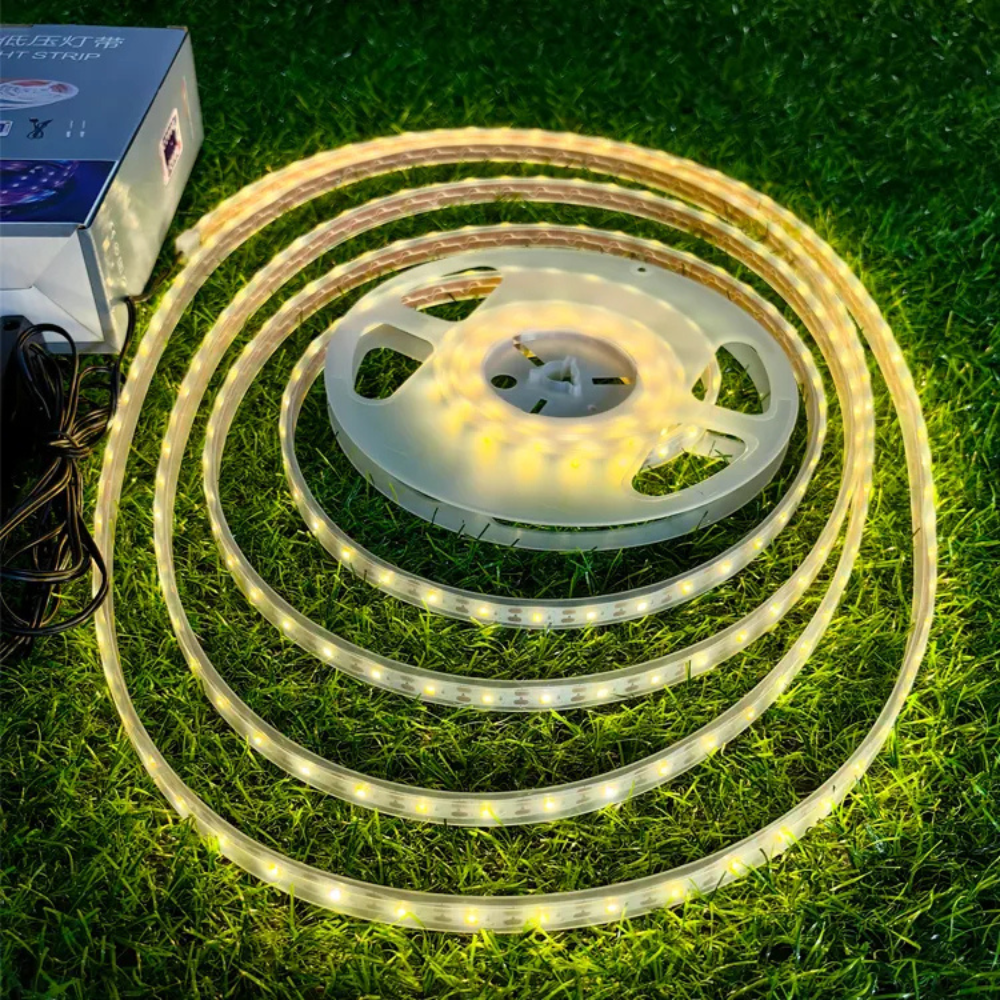 20Watt Güneş Panelli Solar 10 Metre Hortum Şerit Led  (Günışığı)
