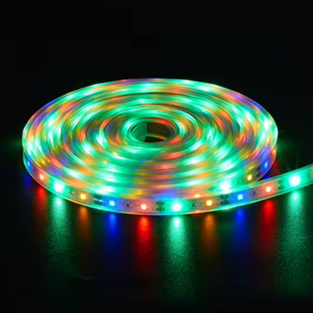 20Watt Güneş Panelli Solar 10 Metre Hortum Şerit Led  (RGB)
