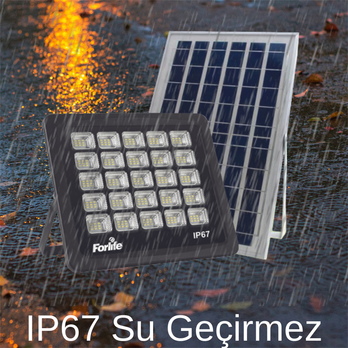 250 Watt Güneş Enerjili Solar Projektör