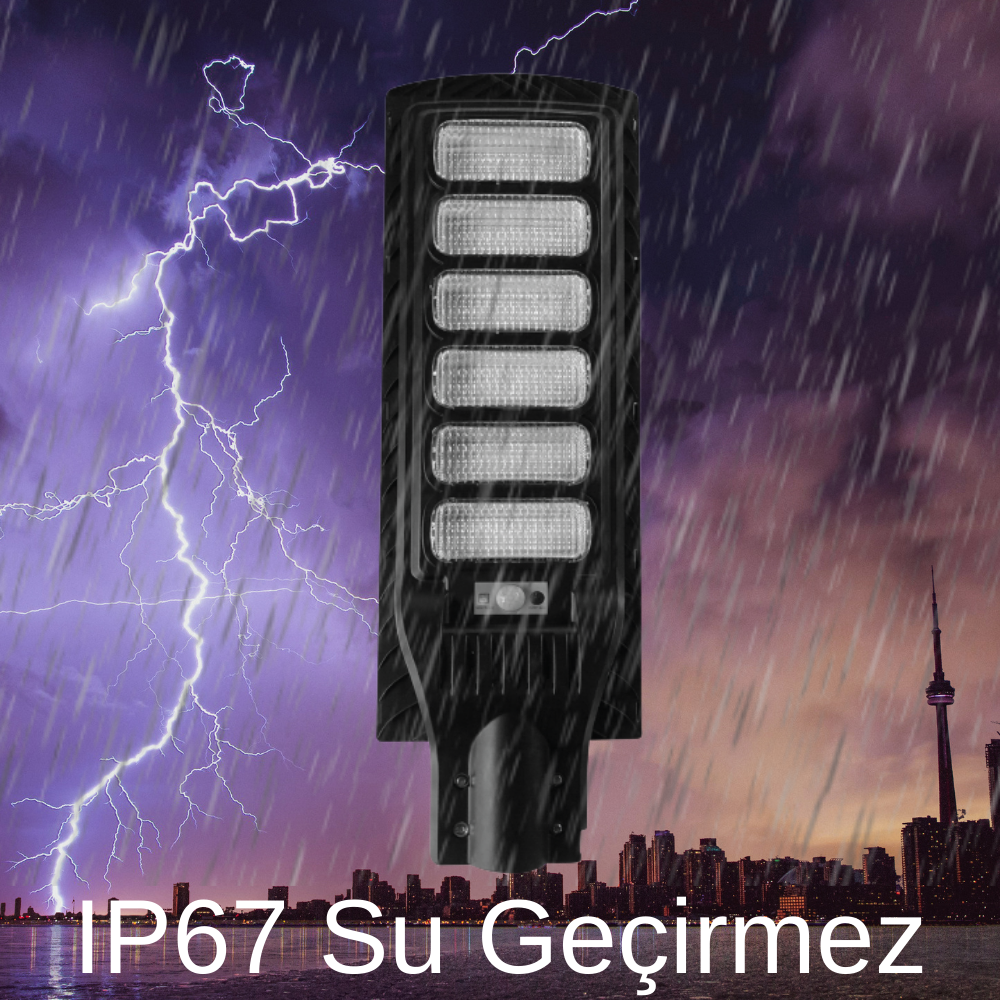 300Watt Solar Güneş Enerjili Bahçe ve Sokak Lambası