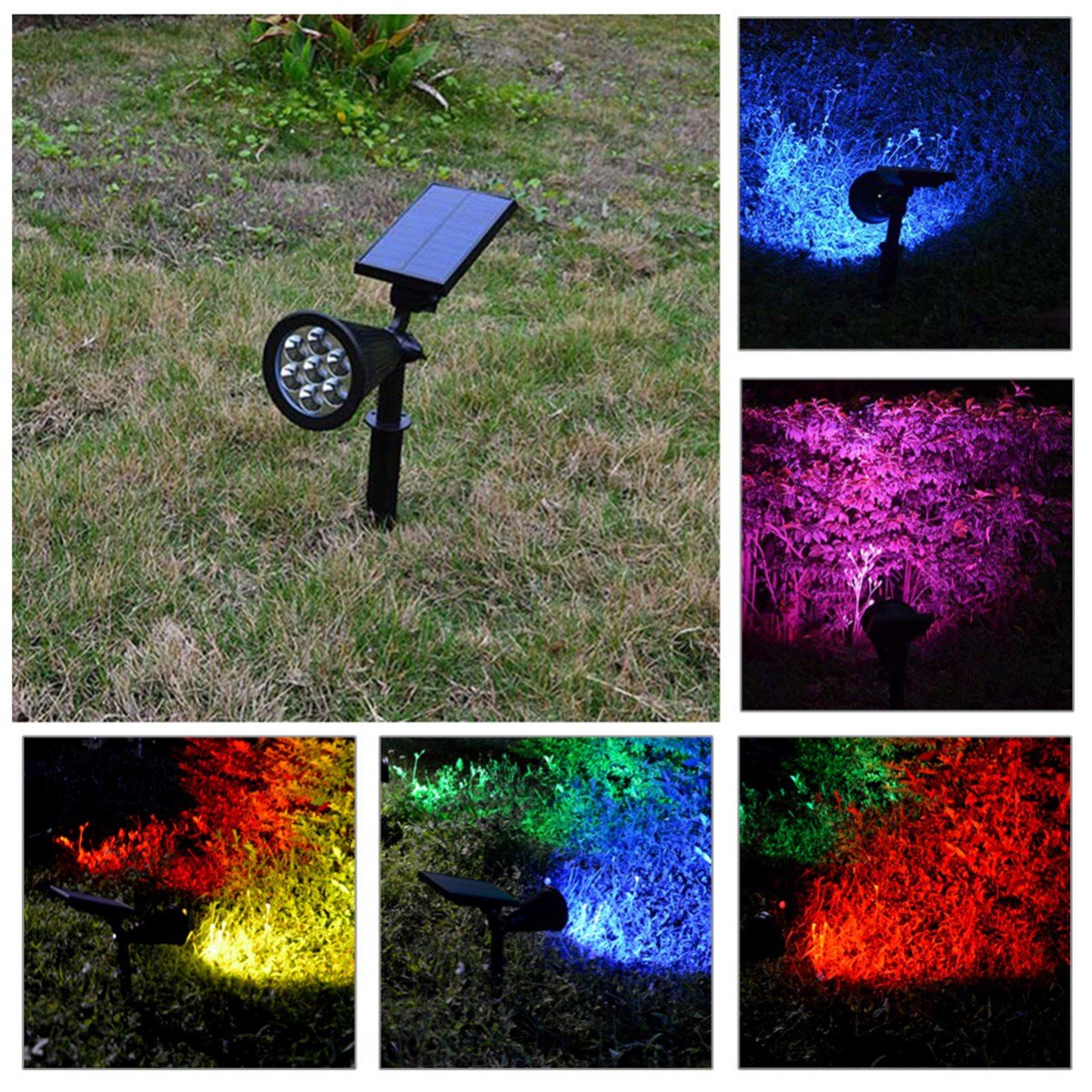 7 Watt Kazıklı Solar Sokak/Bahçe Aydınlatma Armatürü (RGB)