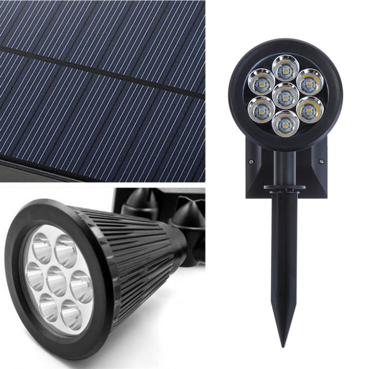 7 Watt Kazıklı Solar Sokak/Bahçe Aydınlatma Armatürü (RGB)