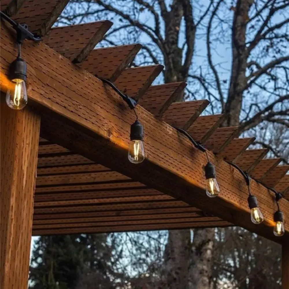 Güneş Enerjili Solar 5 Adet S14 Led Ampullü 5 Metre Led Işık Seti 