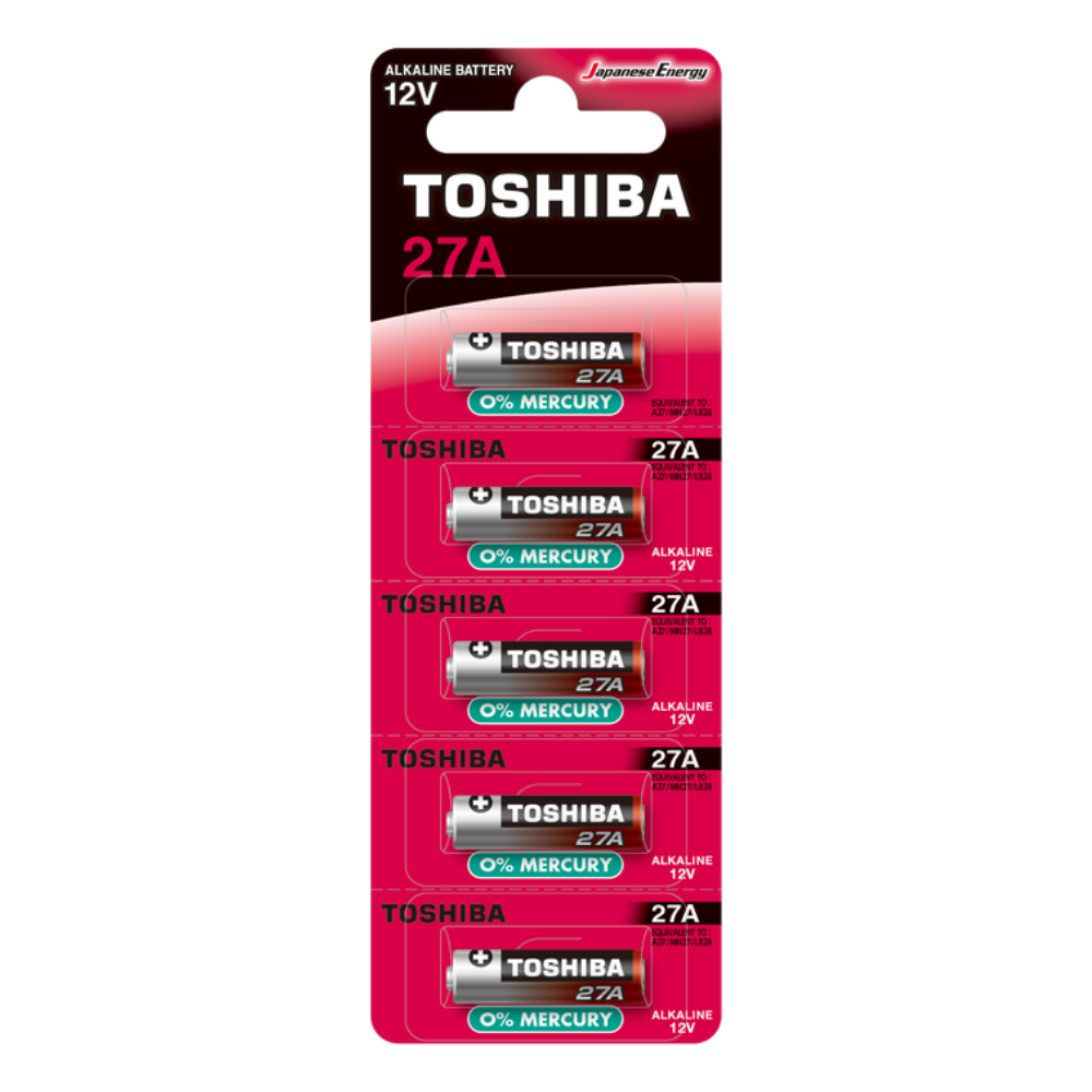 Toshiba 27A 12V Alkalin Pil 5'li