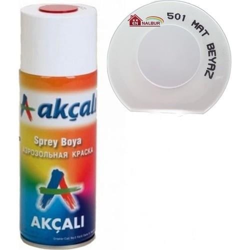Sprey BoyaAkçalıAkçalı 501 Sprey Boya Mat Beyaz 400ml