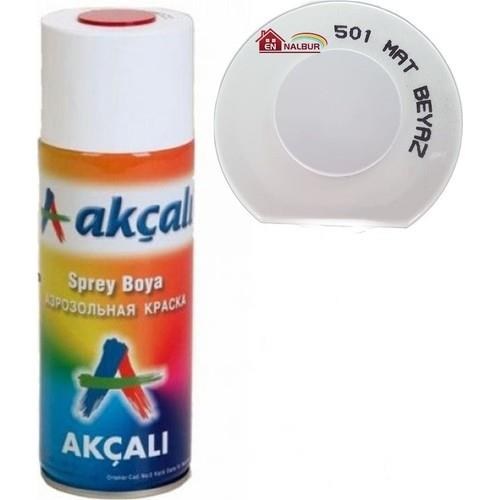Sprey BoyaAkçalıAkçalı 501 Sprey Boya Mat Beyaz 400ml