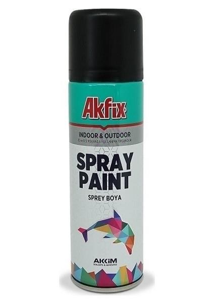 Sprey BoyaAKFİXAkfix Akrilik Sprey Boya 400 ml Mat Siyah Çok Amaçlı İç Dış Mekan Boyası
