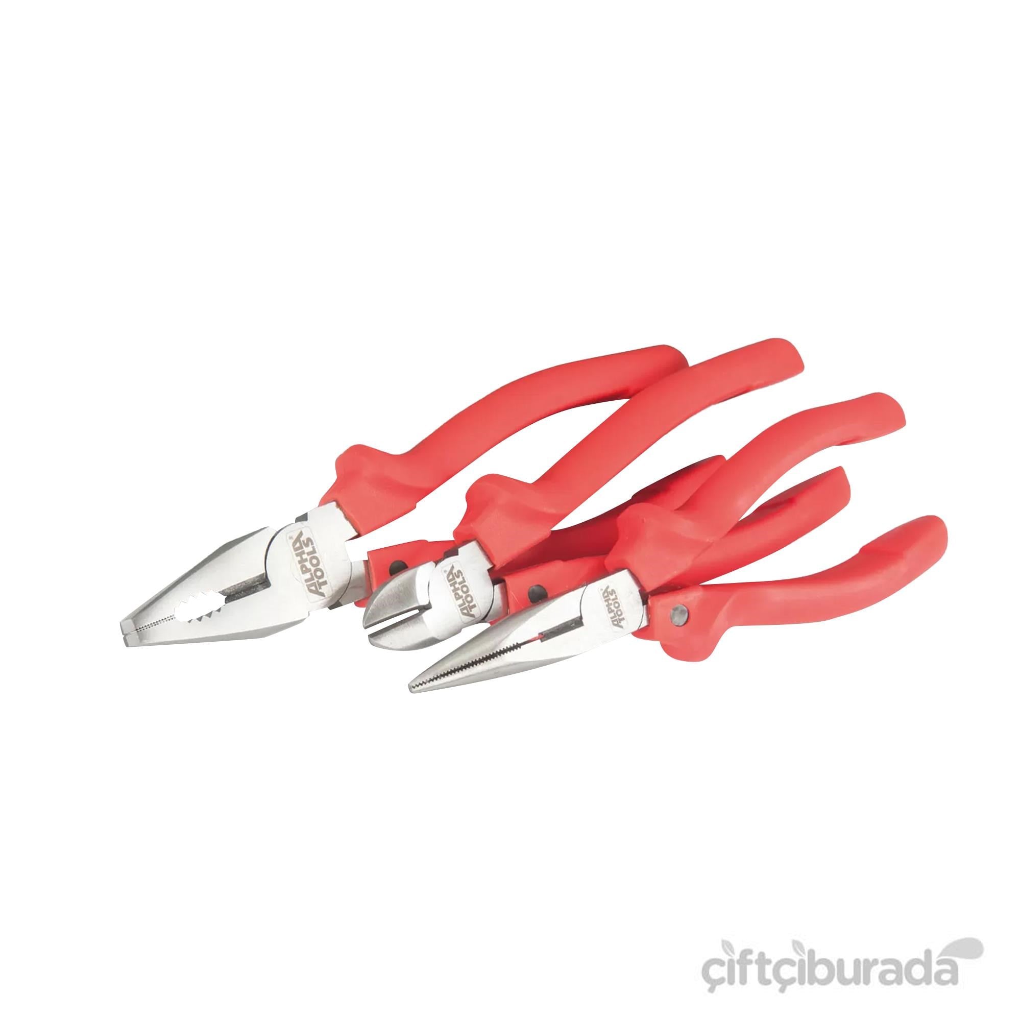 Yan keski & Pense & KargaburunAlpha ToolsAlpha Tools Zangen Pense Seti 3 Parça
