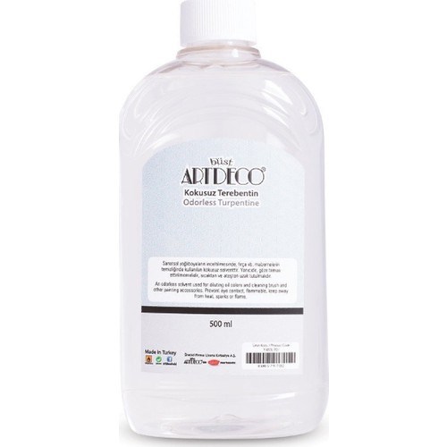 Fırça, Rulo & AksesuarArtdecoArtdeco Kokusuz Terebentin 500ml