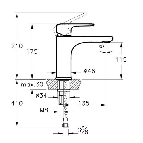 Musluk & BataryaARTEMAArtema Root Round A42706 Yüksek Lavabo Bataryası