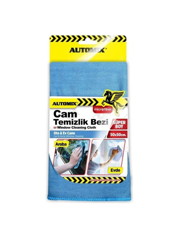 Otomobil AksesuarlarıAUTOMİXAutomix Mikrofiber Cam Temizlik Bezi 50X50CM 44575