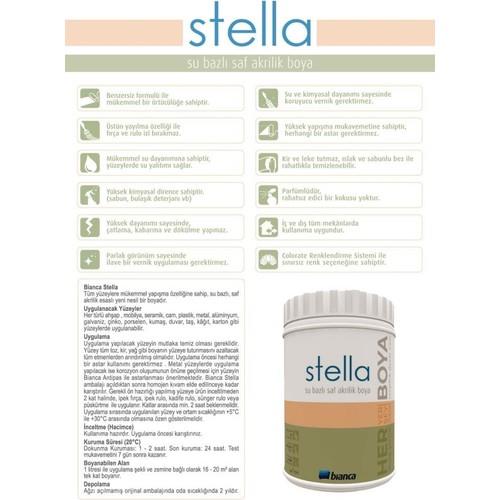  İç Cephe Duvar & Tavan BoyalarıStellaBianca Stella Beyaz 0.50 Lt 