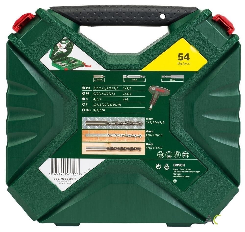 Zımpara & Uç ÇeşitleriBOSCHBosch 2 607 010 610 X-Line Seri 54 Parça Delme ve Vidalama Seti