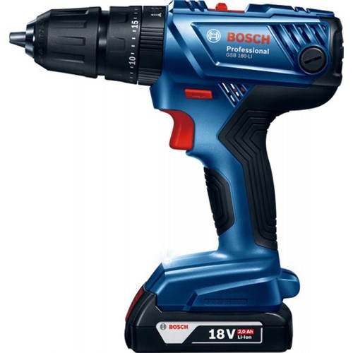 Matkap ÇeşitleriBOSCHBosch GSB 180 Li 18V 2Ah Tek Akülü Darbeli Matkap - 06019F8309