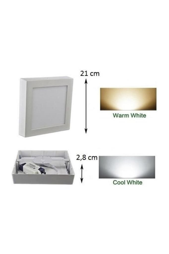 Aydınlatma ÜrünleriCATACata 18W Sıva Üstü Led Armatür Kare Gün Işığı Ct-5234G