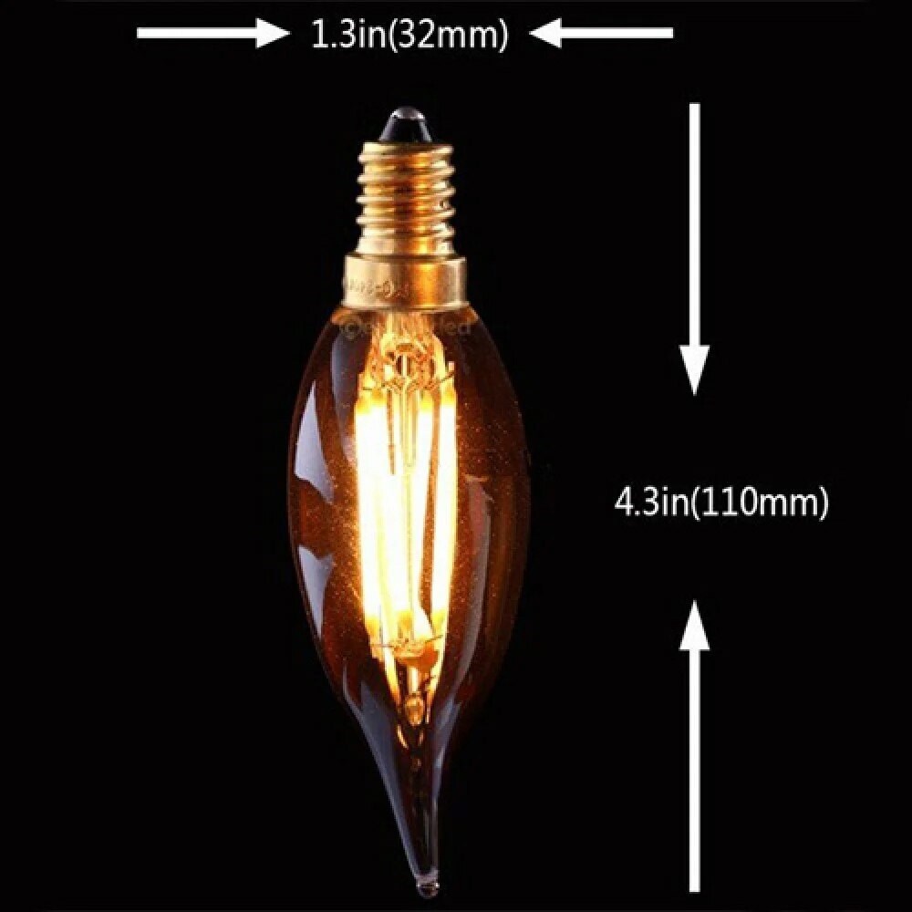 Aydınlatma ÜrünleriCATACata 4 W Rustik LED Dekoratif Buji Ampul E-14 2700K Amber Rengi CT-4281