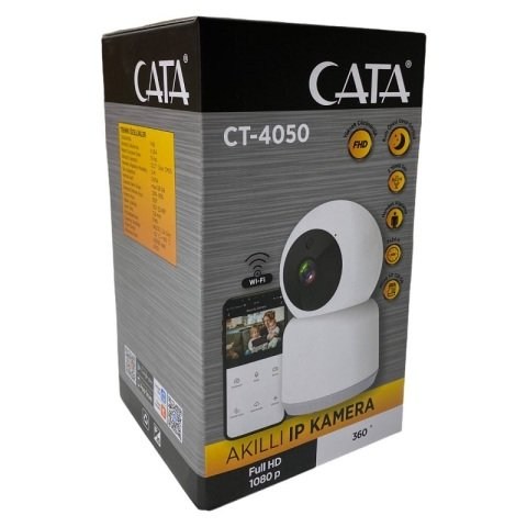 Aydınlatma ÜrünleriCATACata CT-4050 360 Derece Dönebilen Akıllı Ip Kamera(Full HD-1080P)