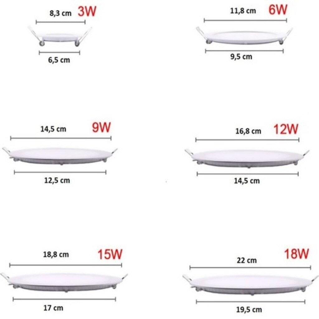 Aydınlatma ÜrünleriCATACata CT-5145 6W 6500K Slim Led Panel Spot Beyaz Işık