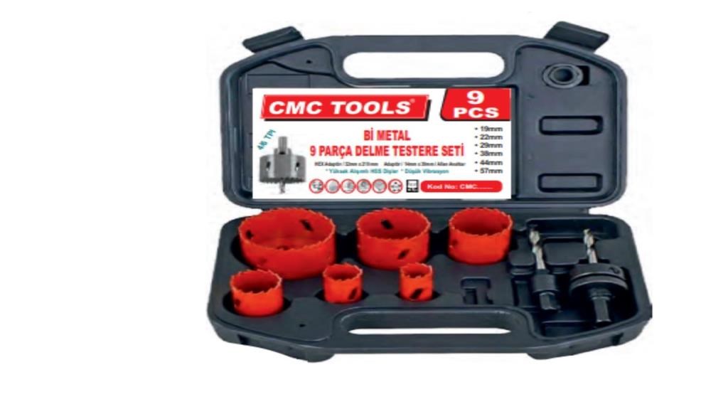 Zımpara & Uç ÇeşitleriCmc ToolsCmc Tools Bı Metal 9 Parça Delme Testere Setı