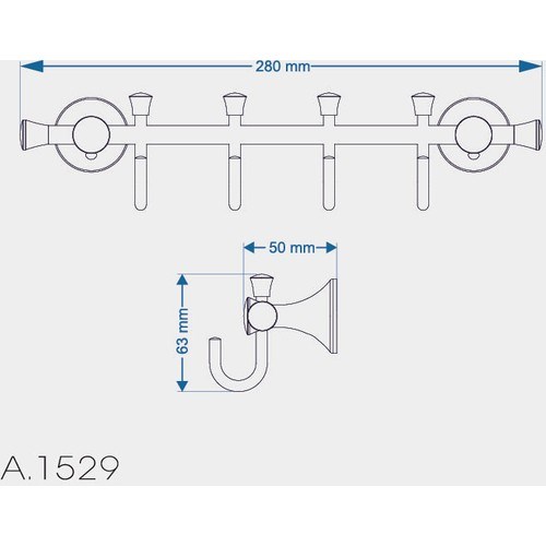 Banyo AksesuarDuxxaDuxxa Deppot Art Set Askılık Altın A.1529.A