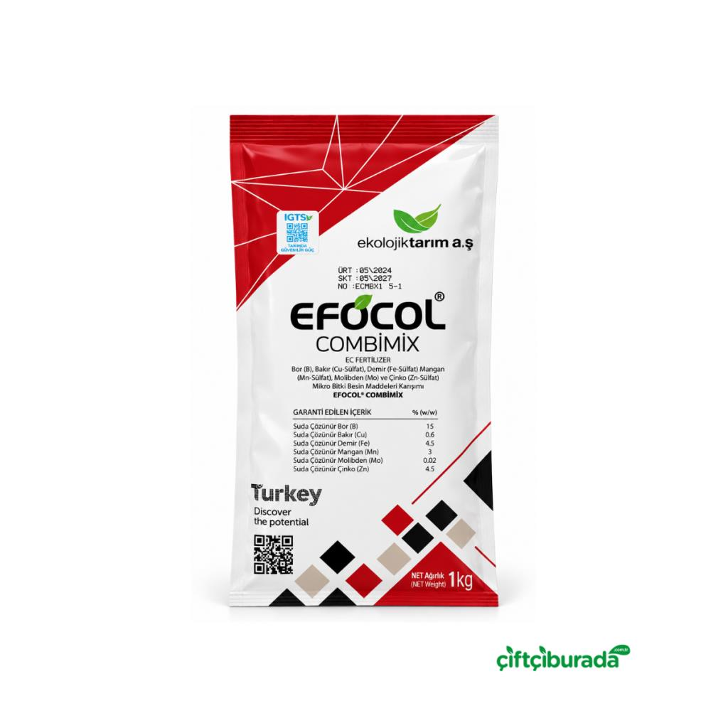 Bitki BesinleriEkolojik TarımEkolojik Tarım Efocol Combimix Mikro Element Gübresi 1 kg