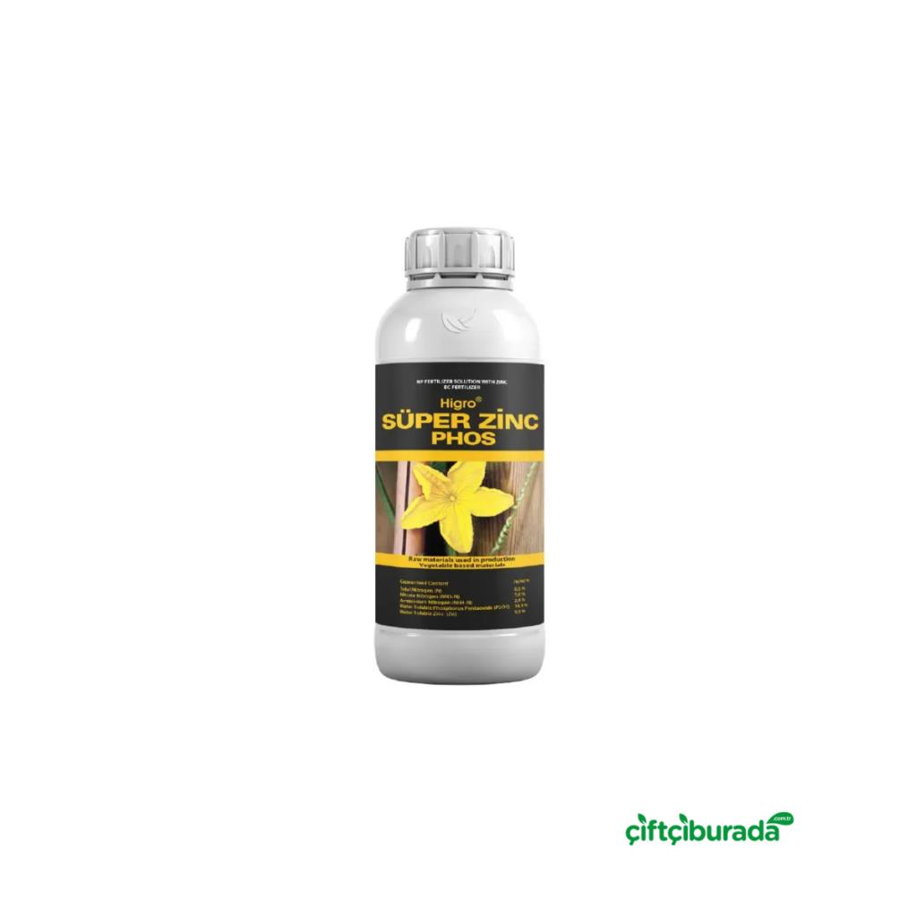 Sıvı GübrelerEkolojik TarımEkolojik Tarım Higro Süper Zinc Phos GL 1 L