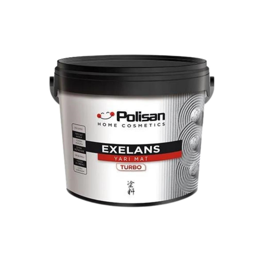Dış Cephe BoyalarıPOLİSANExelans Turbo Yarı Mat Dış Cephe Boyası Beyaz 2.5 Lt