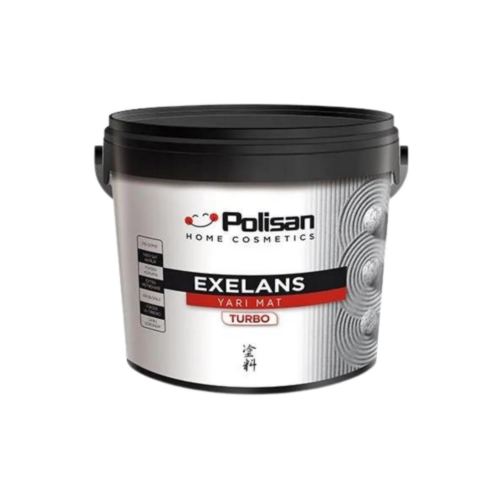 Dış Cephe BoyalarıPOLİSANExelans Turbo Yarı Mat Dış Cephe Boyası Beyaz 2.5 Lt