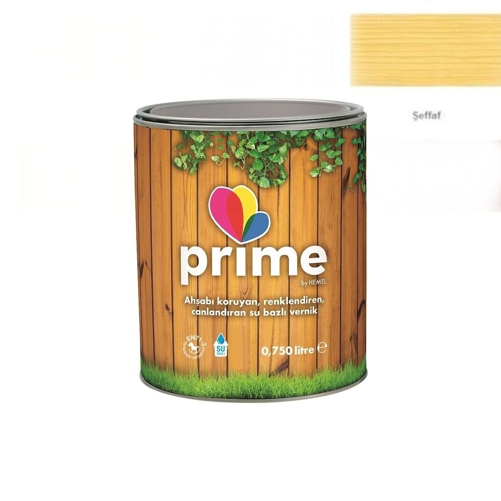 Cila & Vernik HEMELHemel Prime Su Bazlı Vernik Şeffaf 0.75 Litre